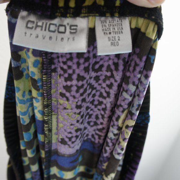Chicos travelers tank top /pants outfit size 2 - Picture 4 of 6